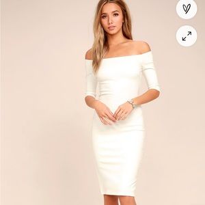 Lulu’s elegant white dress, excellent condition(wore only once for my wedding)